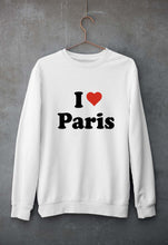 Load image into Gallery viewer, I Love Paris Unisex Sweatshirt for Men/Women-White-Ektarfa.online