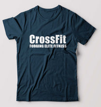 Load image into Gallery viewer, CrossFit T-Shirt for Men-Petrol Blue-Ektarfa.online