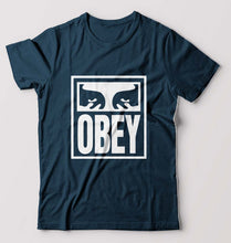 Load image into Gallery viewer, Obey T-Shirt for Men-Petrol Blue-Ektarfa.online