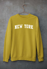 Load image into Gallery viewer, New York Unisex Sweatshirt for Men/Women-Mustard Yellow-Ektarfa.online
