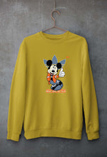 Load image into Gallery viewer, Mickey Unisex Sweatshirt for Men/Women-Mustard Yellow-Ektarfa.online