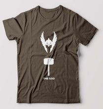 Load image into Gallery viewer, Thor Superhero T-Shirt for Men-Olive Green-Ektarfa.online