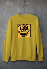 Load image into Gallery viewer, Keith Haring Funny Unisex Sweatshirt for Men/Women-Mustard Yellow-Ektarfa.online