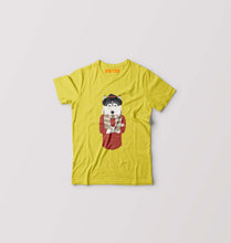Load image into Gallery viewer, Hipster Wolf Kids T-Shirt for Boy/Girl-Yellow-Ektarfa.online
