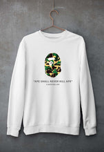 Load image into Gallery viewer, A Bathing Ape Unisex Sweatshirt for Men/Women-White-Ektarfa.online