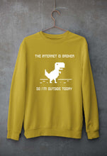 Load image into Gallery viewer, Internet Funny Unisex Sweatshirt for Men/Women-Mustard Yellow-Ektarfa.online