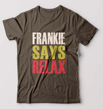 Load image into Gallery viewer, Frankie Says Relax Friends T-Shirt for Men-Olive Green-Ektarfa.online