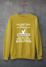 Load image into Gallery viewer, Golf Unisex Sweatshirt for Men/Women-Mustard Yellow-Ektarfa.online