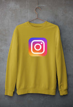 Load image into Gallery viewer, Instagram Unisex Sweatshirt for Men/Women-Mustard Yellow-Ektarfa.online