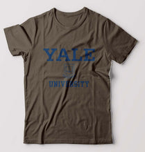 Load image into Gallery viewer, Yale University T-Shirt for Men-Olive Green-Ektarfa.online