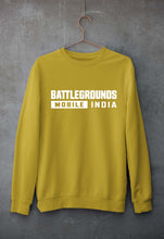 Load image into Gallery viewer, Battlegrounds Mobile India (BGMI) Unisex Sweatshirt for Men/Women-Mustard yellow-Ektarfa.online