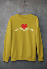 Load image into Gallery viewer, Love Books Unisex Sweatshirt for Men/Women-Mustard Yellow-Ektarfa.online