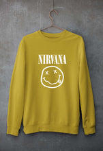 Load image into Gallery viewer, Nirvana Unisex Sweatshirt for Men/Women-Mustard Yellow-Ektarfa.online