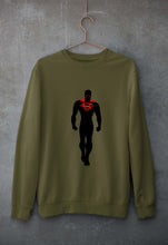 Load image into Gallery viewer, Superman Superhero Unisex Sweatshirt for Men/Women-Olive Green-Ektarfa.online