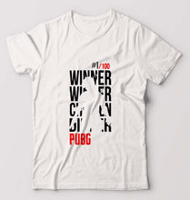 Load image into Gallery viewer, PUBG Winner Winner Chicken Dinner T-Shirt for Men-White-Ektarfa.online
