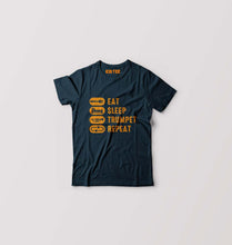 Load image into Gallery viewer, Trumpet Kids T-Shirt for Boy/Girl-Petrol Blue-Ektarfa.online