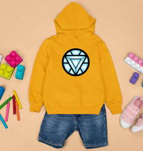 Load image into Gallery viewer, ARC REACTOR Iron Man Superhero Kids Hoodie for Boy/Girl-Mustard Yellow-Ektarfa.online