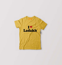 Load image into Gallery viewer, I Love Ladakh Kids T-Shirt for Boy/Girl-Golden Yellow-Ektarfa.online