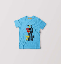 Load image into Gallery viewer, You Can't Save The World Alone Justice League Kids T-Shirt for Boy/Girl-Light Blue-Ektarfa.online