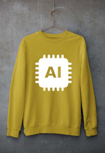 Load image into Gallery viewer, Artificial intelligence (AI) Unisex Sweatshirt for Men/Women-mustard yellow-Ektarfa.online