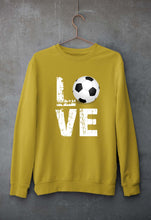 Load image into Gallery viewer, Love Football Unisex Sweatshirt for Men/Women-Mustard Yellow-Ektarfa.online