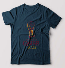 Load image into Gallery viewer, FIFA World Cup Qatar 2022 T-Shirt for Men-Petrol Blue-Ektarfa.online