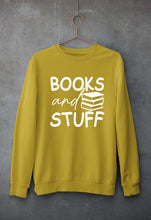 Load image into Gallery viewer, Books Unisex Sweatshirt for Men/Women-Mustard Yellow-Ektarfa.online