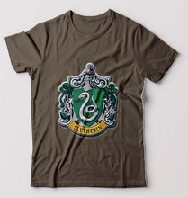 Load image into Gallery viewer, Slytherin Harry Potter T-Shirt for Men-Olive Green-Ektarfa.online