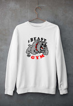 Load image into Gallery viewer, Beast Gym Unisex Sweatshirt for Men/Women-White-Ektarfa.online