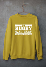 Load image into Gallery viewer, Rugby Unisex Sweatshirt for Men/Women-Mustard Yellow-Ektarfa.online