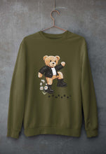 Load image into Gallery viewer, Domrebel Taddy Unisex Sweatshirt for Men/Women-Olive Green-Ektarfa.online