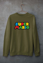 Load image into Gallery viewer, Super Mario Unisex Sweatshirt for Men/Women-Olive Green-Ektarfa.online