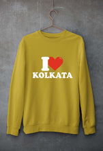 Load image into Gallery viewer, I Love Kolkata Unisex Sweatshirt for Men/Women-Mustard Yellow-Ektarfa.online