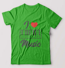 Load image into Gallery viewer, Love Music Piano T-Shirt for Men-flag green-Ektarfa.online