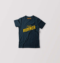 Load image into Gallery viewer, Runner Running Kids T-Shirt for Boy/Girl-Petrol Blue-Ektarfa.online