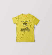 Load image into Gallery viewer, Royal Enfield Bullet Kids T-Shirt for Boy/Girl-Yellow-Ektarfa.online