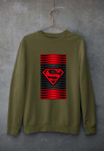 Load image into Gallery viewer, Superman Superhero Unisex Sweatshirt for Men/Women-Olive Green-Ektarfa.online