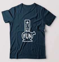 Load image into Gallery viewer, Bong T-Shirt for Men-Petrol Blue-Ektarfa.online
