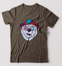 Load image into Gallery viewer, Bear T-Shirt for Men-Olive Green-Ektarfa.online