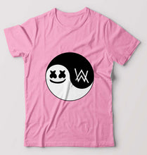 Load image into Gallery viewer, alan walker marshmello T-Shirt for Men-Light Baby Pink-Ektarfa.online