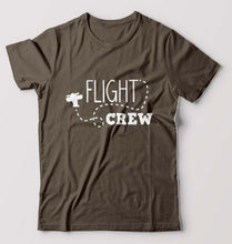 Load image into Gallery viewer, Flight Crew T-Shirt for Men-Olive Green-Ektarfa.online