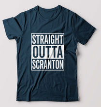Load image into Gallery viewer, Straight Outta Scranton T-Shirt for Men-Petrol Blue-Ektarfa.online