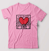 Load image into Gallery viewer, Keith Haring T-Shirt for Men-Light Baby Pink-Ektarfa.online