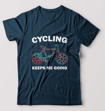 Load image into Gallery viewer, Cycling T-Shirt for Men-Petrol Blue-Ektarfa.online