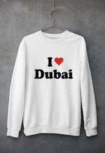 Load image into Gallery viewer, I Love Dubai Unisex Sweatshirt for Men/Women-White-Ektarfa.online