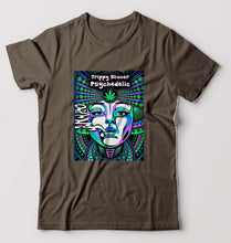 Load image into Gallery viewer, Trippy Stoner Psychedelic T-Shirt for Men-Olive Green-Ektarfa.online