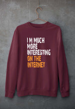 Load image into Gallery viewer, Internet Funny Unisex Sweatshirt for Men/Women-Maroon-Ektarfa.online