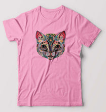 Load image into Gallery viewer, Psychedelic Cat T-Shirt for Men-Light Baby Pink-Ektarfa.online