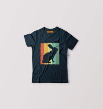 Load image into Gallery viewer, Rabbit Bunny Kids T-Shirt for Boy/Girl-Petrol Blue-Ektarfa.online