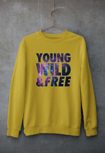 Load image into Gallery viewer, Young Wild Free Unisex Sweatshirt for Men/Women-Mustard Yellow-Ektarfa.online